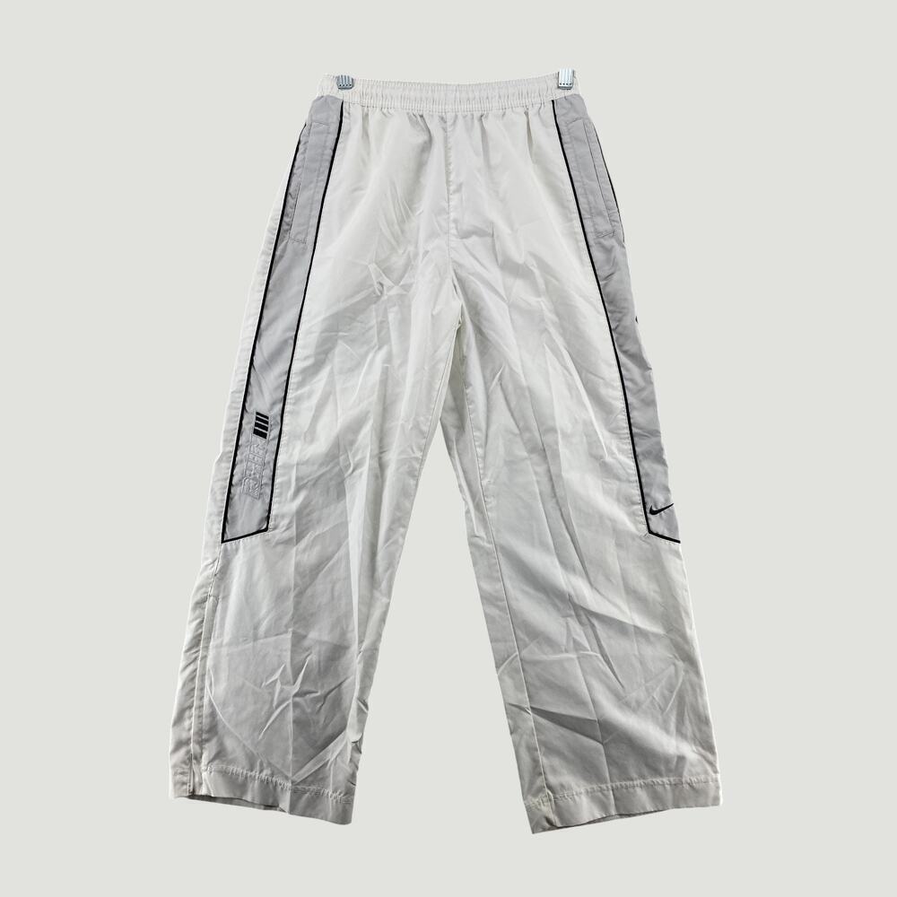 Nike Kids White Track Pants Medium 10-12 Youth Athletic Windbreaker